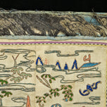 CHINESE EMBROIDERED SILK SLEEVE PANELS BEAUTIES IN GARDEN LATE QING, 1900 - 1909, CHINA
