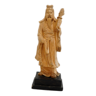 CHINESE HARDWOOD CARVING IMMORTAL REPUBLIC PERIOD, EARLY 20TH CENTURY, CHINA