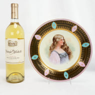 VICTORIAN TRANSFER CABINET PLATE OF A BEAUTY CIRCA 1900, 1900 - 1909, UNITED STATES, PORCELAIN