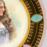 VICTORIAN TRANSFER CABINET PLATE OF A BEAUTY CIRCA 1900, 1900 - 1909, UNITED STATES, PORCELAIN