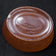 LATE 19TH CENTURY SMALL DARK VICTORIAN FOOD MOLD WITH WHEAT SHEAF DESIGN, GLASS