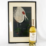 MID CENTURY JAPANESE PRINT OF EMPEROR CRANE SACRED LAKE KAWANO KAORU C.1950, 1950S, C PRINT