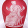 CRANBERRY GLASS THOMAS WEBB CAMEO VASE GREEK GODDESS 19TH CENTURY, LATE 19TH CENTURY, UNITED KINGDOM