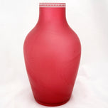 CRANBERRY GLASS THOMAS WEBB CAMEO VASE GREEK GODDESS 19TH CENTURY, LATE 19TH CENTURY, UNITED KINGDOM