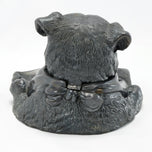 ANTIQUE INKWELL JENNINGS BROTHERS PUG DOG PEN REST, EARLY 20TH CENTURY, UNITED STATES, METAL