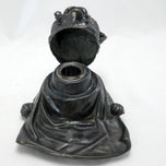 ANTIQUE INKWELL JENNINGS BROTHERS PUG DOG PEN REST, EARLY 20TH CENTURY, UNITED STATES, METAL
