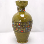 LARGE BITOSSI ITALIAN EWER RAISED JEWELS MID CENTURY, 1950S, ITALY, CERAMIC