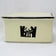 VINTAGE HALL'S COVERED REFRIGERATOR SQUARE BOX TAVERN SILHOUETTE 1940'S, 1940S, UNITED STATES, CERAMIC