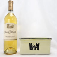 VINTAGE HALL'S COVERED REFRIGERATOR BUTTER BOX TAVERN SILHOUETTE 1940'S, 1940S, UNITED STATES, CERAMIC