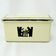 VINTAGE HALL'S COVERED REFRIGERATOR BUTTER BOX TAVERN SILHOUETTE 1940'S, 1940S, UNITED STATES, CERAMIC