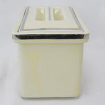VINTAGE HALL'S COVERED REFRIGERATOR BUTTER BOX TAVERN SILHOUETTE 1940'S, 1940S, UNITED STATES, CERAMIC