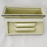 VINTAGE HALL'S COVERED REFRIGERATOR BUTTER BOX TAVERN SILHOUETTE 1940'S, 1940S, UNITED STATES, CERAMIC