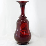 VICTORIAN BOHEMIAN FLASHED RUBY GLASS VASE 19TH CENTURY, LATE 19TH CENTURY, CZECHIA