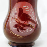 VICTORIAN BOHEMIAN FLASHED RUBY GLASS VASE 19TH CENTURY, LATE 19TH CENTURY, CZECHIA