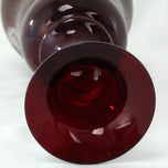 VICTORIAN BOHEMIAN FLASHED RUBY GLASS VASE 19TH CENTURY, LATE 19TH CENTURY, CZECHIA