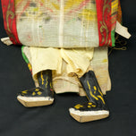 ANTIQUE LARGE CHINESE PEKING OPERA PUPPET (26 IN) WITH DRAGON ROBE LATE QING, LATE 19TH CENTURY, CHINA, PAINT