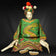 ANTIQUE LARGE CHINESE PEKING OPERA PUPPET (26 IN) WITH DRAGON ROBE LATE QING, LATE 19TH CENTURY, CHINA, PAINT