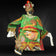 ANTIQUE LARGE CHINESE PEKING OPERA PUPPET (26 IN) WITH DRAGON ROBE LATE QING, LATE 19TH CENTURY, CHINA, PAINT