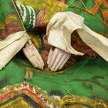 ANTIQUE LARGE CHINESE PEKING OPERA PUPPET (26 IN) WITH DRAGON ROBE LATE QING, LATE 19TH CENTURY, CHINA, PAINT