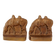 PAIR OF SMALL RIDERLESS HORSE BOOKENDS WITH BRONZE PATINA 1930'S, 1930S, UNITED STATES, CAST IRON