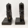 PAIR OF RONSON HOWDAH ELEPHANT BOOKENDS 1923, 1920S, UNITED STATES, FELT