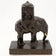 PAIR OF RONSON HOWDAH ELEPHANT BOOKENDS 1923, 1920S, UNITED STATES, FELT