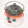 VICTORIAN PAINTED GLASS BISCUIT JAR SILVER PLATE MOUNT CIRCA 1890, LATE 19TH CENTURY, UNITED STATES