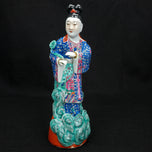 EARLY 20TH CENTURY CHINESE PORCELAIN POLYCHROME NOBLEMAN AND WIFE FIGURES - A PAIR, CHINA