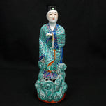 EARLY 20TH CENTURY CHINESE PORCELAIN POLYCHROME NOBLEMAN AND WIFE FIGURES - A PAIR, CHINA
