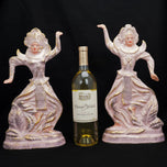 1950S MID-CENTURY CALIFORNIAN CERAMIC SIAMESE DANCERS FIGURINES - A PAIR, UNITED STATES