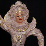 1950S MID-CENTURY CALIFORNIAN CERAMIC SIAMESE DANCERS FIGURINES - A PAIR, UNITED STATES