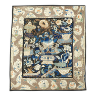 CHINESE SILK EMBROIDERED PANEL WITH EMBROIDERED BORDER LATE QING, LATE 19TH CENTURY, CHINA