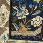 CHINESE SILK EMBROIDERED PANEL WITH EMBROIDERED BORDER LATE QING, LATE 19TH CENTURY, CHINA