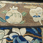CHINESE SILK EMBROIDERED PANEL WITH EMBROIDERED BORDER LATE QING, LATE 19TH CENTURY, CHINA
