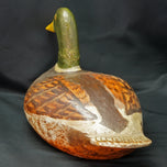 ANTIQUE FOLK ART WOOD MALLARD DUCK CIRCA 1900-1920’S, EARLY 20TH CENTURY, UNITED STATES