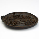 CHINESE WOOD AND LACQUER CARVED LID 18/19TH CENTURY, EARLY 19TH CENTURY, CHINA