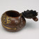 JAPANESE MEIJI INKWELL MIXED METAL LOTUS DESIGN, LATE 19TH CENTURY