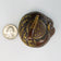 JAPANESE MEIJI INKWELL MIXED METAL LOTUS DESIGN, LATE 19TH CENTURY