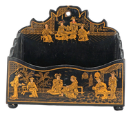 VICTORIAN JAPANESE LACQUER HANGING LETTER BOX 19TH CENTURY, LATE 19TH CENTURY