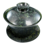 CHINESE SOAPSTONE TEA BOWL LID AND SAUCER REPUBLIC PERIOD, EARLY 20TH CENTURY, CHINA