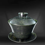 CHINESE SOAPSTONE TEA BOWL LID AND SAUCER REPUBLIC PERIOD, EARLY 20TH CENTURY, CHINA