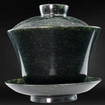 CHINESE SOAPSTONE TEA BOWL LID AND SAUCER REPUBLIC PERIOD, EARLY 20TH CENTURY, CHINA