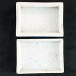CHINESE PORCELAIN BLUE WHITE BOX WITH LOTUS SCROLLING 19TH CENTURY, MID 19TH CENTURY, CHINA