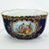 ANTIQUE GERMAN RICHARD KLEMM DRESDEN COBALT BLUE GOLD COURTING COUPLE CREAMER SUGAR SET, EARLY 20TH CENTURY, GERMANY,
