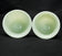 PAIR CHINESE PEKING GLASS WINE CUPS JADE COLOR CIRCA 1920, 1920S, CHINA