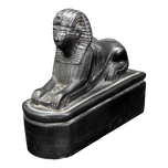 FRENCH SLATE SPHYNX CARVING CIRCA 1920, 1920S, FRANCE, STONE
