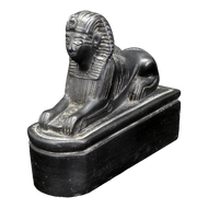 FRENCH SLATE SPHYNX CARVING CIRCA 1920, 1920S, FRANCE, STONE
