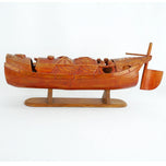 CHINESE CARVED BAMBOO JUNK BOAT CIRCA 1920'S, 1920S, CHINA