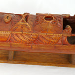 CHINESE CARVED BAMBOO JUNK BOAT CIRCA 1920'S, 1920S, CHINA