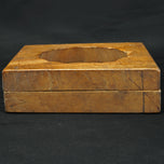 VINTAGE JAPANESE KASHIGATA BEAN PASTE MOLD LOTUS SEED POD MOTIF, MID 20TH CENTURY, WOOD